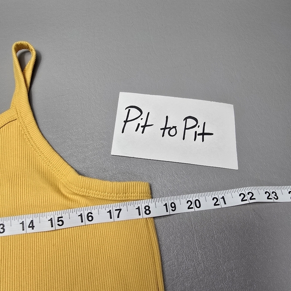 no boundaries mustard yellow ribbed tank top women's plus size XXXL - Picture 6 of 7